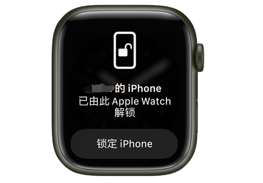 汉台苹果手机维修分享用 AppleWatch 解锁配备面容 ID 的 iPhone方法 