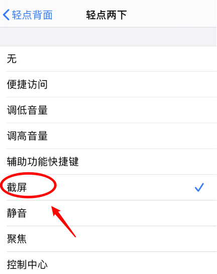 汉台苹果手机维修分享iPhone12如何启用双击截屏 